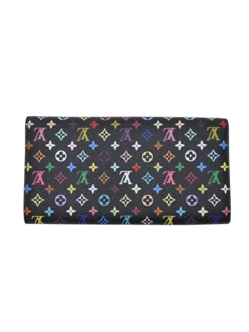 Louis Vuitton Wallet Takashi Murakami Portefeuille Sarah Black Monogram